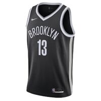 Nike NBA Basketball Jersey James Harden 13 Brooklyn Nets Size Large Black