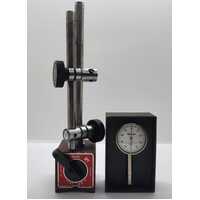 Starrett Indicator No.196 with Kanetsu Kogyo Magnetic Base Stand Type MB-B