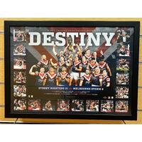 Sydney Roosters 2018 NRL Telstra Premiership Premiers Destiny Framed Memorabilia