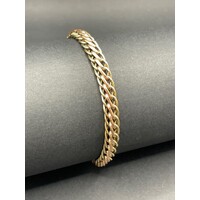 Ladies 9ct Yellow Gold Fancy Link Bracelet