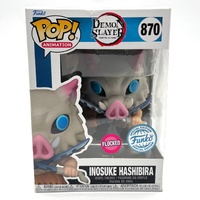 Funko Pop Demon Slayer Inosuke Hashibira Flocked 870 Vinyl Figure