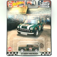 Hot Wheels Boulevard 67 Austin Mini Pickup Green Diecast Car 48 HCR03