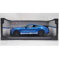 Maisto 2020 Mustang Shelby GT500 1:18 Special Edition Diecast Car Blue