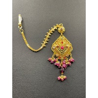 Ladies 21ct Yellow Gold Tikka Headpiece Pendant