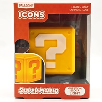 Paladone Super Mario Question Block 3D Light Stand Desk Bedside Lamp