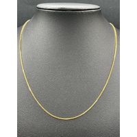 Unisex 22ct Yellow Gold Snake Bone Link Necklace