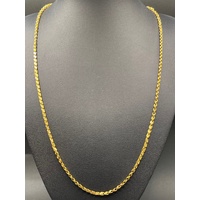 Ladies 22ct Yellow Gold Tulip Link Necklace