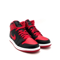 Nike Air Jordan 1 Mid Alternate Bred DQ8426 060 Black Fire Red White Shoes 8 US