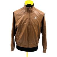 Adidas Originals Adicolor Trefoil Faux Leather Jacket Ladies Wild Brown II6102