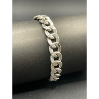 Mens 925 Sterling Silver Curb Link Bracelet