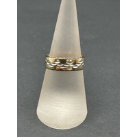 Mens 9ct Yellow Gold Band Ring