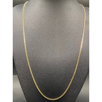 Unisex 18ct Yellow Gold Curb Link Necklace