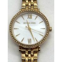 Michael Kors MK4422 Ladies Stainless Steel Gold Tone Quartz Watch 5 ATM