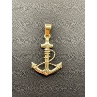 Ladies 9ct Yellow Gold Sail Anchor Pendant