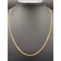 Unisex 18ct Yellow Gold Tight Curb Link Necklace
