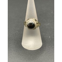 Ladies 14ct Yellow Gold Multi Colour Pearl Ring