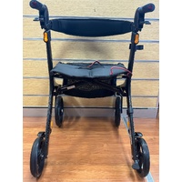 Peak Ellipse SuperLite Carbon Fibre Rollator Black Medium 120kg Max with Basket