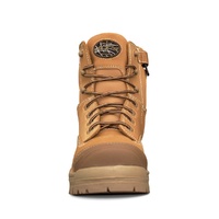 Oliver Safety Boots Composite Toe Zip Sided Lace Up Wheat 45632Z Size US 12