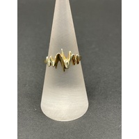 Ladies 9ct Yellow Gold Pattern Ring