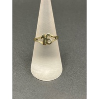 Unisex 9ct Yellow Gold Milestone 16 Signet Ring