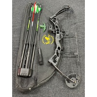 Hori-Zone Vulture Compound Bow 65lbs Line with Quiver Arrows and Bag