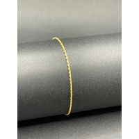 Ladies 18ct Yellow Gold Margarita Twist Link Bracelet