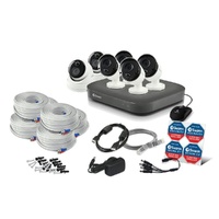 Swann 8CH 4K DVR Kit with 6 x 4K PIR True Detect Cameras SWDVK-855804B2D