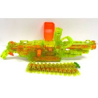Rare Sonic Green Nerf Gun Vulcan EBF-25 with N-Strike Bullet Holder