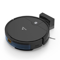 MyGenie ZX3000 Robotic Vacuum Mop One Pass Cleaning HEPA Gyroscopic Black