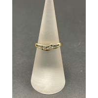 Ladies 18ct Yellow Gold Cubic Zirconia Enhancer Ring