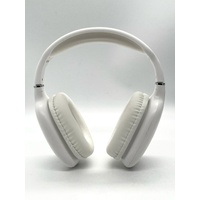 HD Max Pro Wireless Bluetooth Headphones with Built-In Mic White