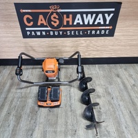 AEG Fusion Brushless Post Hole Digger with 6.0Ah Batteries and Charger