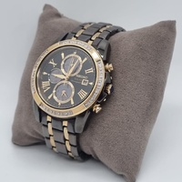 Seiko Solar Chronograph V172-0AV0 Two Tone Crystal Bezel 100m WR Watch