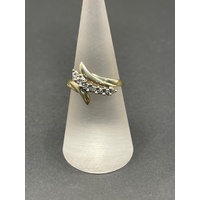Ladies 9ct Yellow Gold Diamond Cluster Ring