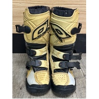 O'Neal Junior OMS50 Youth Motorcycle MX Boots Yellow Black White Size Youth