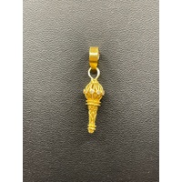 Ladies 22ct Yellow Gold Bajranji Gada Pendant