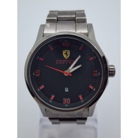 Ferrari 3254 Mens Black Dial Stainless Steel Watch