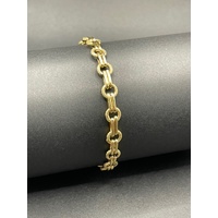 Ladies 9ct Yellow Gold Fancy Link Bracelet