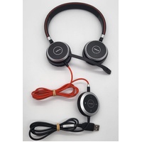 Jabra HSC017 Wired Stereo Headset with USB In-Line Controls and Mic Black