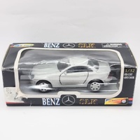 Mercedes-Benz SLK 1:32 Diecast Model Car Silver Open Door Collectible