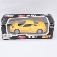 Bugatti EB110 Yellow Diecast Model Car Collectible Supercar
