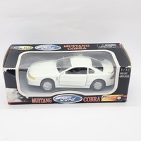 Ford Mustang Cobra 1:32 Diecast Car Model White Open Door Collectible