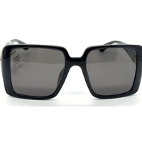 Gucci GG1692SA 001 Ladies Black Grey Lenses Oversized Square Sunglasses