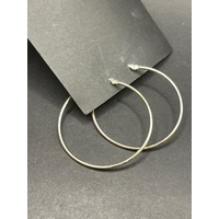 Ladies 9ct Yellow Gold Round Hoop Earrings