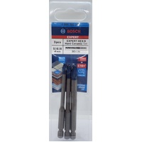 Bosch 2608900595 Expert Hex 9 HardCeramic 3 Piece Drill Bit Set 5mm 6mm 8mm