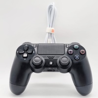 Sony PlayStation PS4 DualShock 4 Wireless Controller Black CUH-ZCT2E with Cable