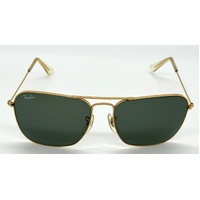 Ray-Ban RB3025 Aviator Classic Metal Frame Gold Green Sunglasses with Case