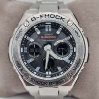 Casio G-Shock GST-S110D Solar Analog Digital Stainless Steel Mens Watch 200m WR