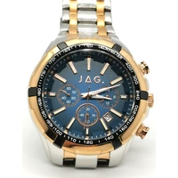 JAG J2864A Mens Chronograph Stainless Steel Watch with Luminous Markers