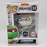 Funko Pop! Comics TMNT Leonardo #32 Black and White Chase Exclusive Vinyl Figure